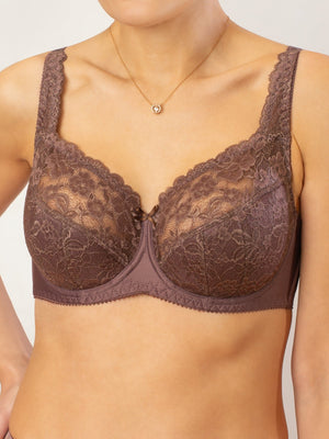Бюстгальтер с полупоролоновыми чашками на каркасах - 1148, Ирландский кофе, 75-95 B-H