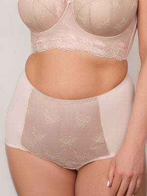 Комфортные трусы с высокой линией талии - 2912/M, Ванильный латте, 40-48