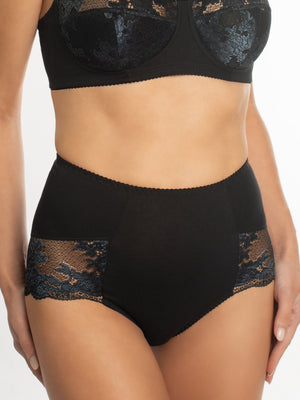 Sustainable High-Waist Cotton Briefs - 2911/C Moon Shining, 40-50