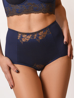 Комфортные трусы с высокой линией талии - 2912/M, Парижская Ночь, 42-48