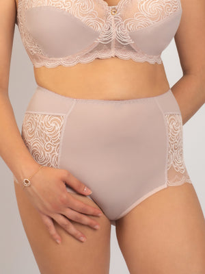 Комфортные трусы с высокой линией талии - 2916/M, Лотос, 40-50