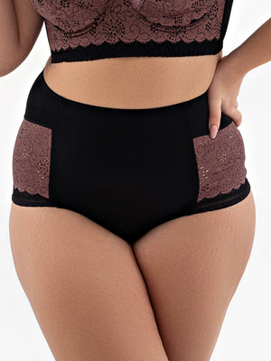 Комфортные трусы с высокой линией талии - 2916/M, Крокус, 40-48