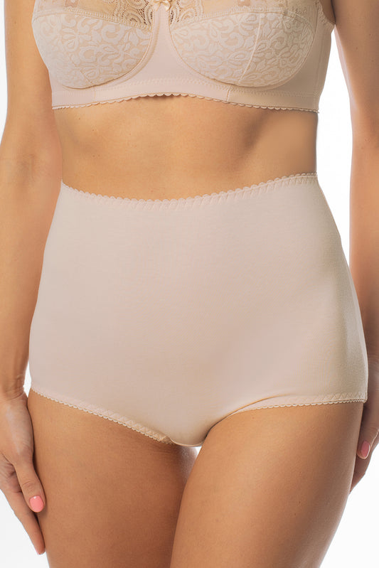 Smooth Sustainable Classic High-Waist Cotton Briefs - 2930/C Golden Peony, 40-58