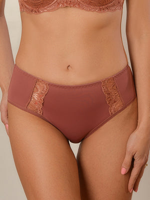 Комфортные трусы со средней линией талии - 2934/M, Золотая роза, 40-48