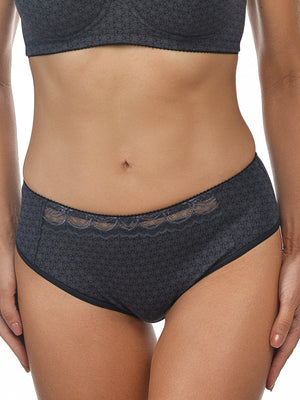Комфортные трусы со средней линией талии из натурального хлопка - 2955/E, Пепельный Кристалл, 40-50
