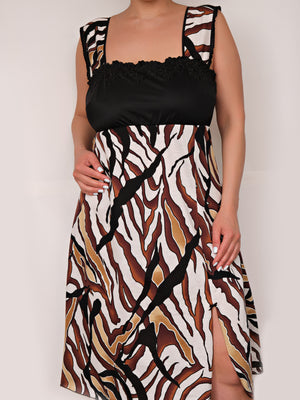 Комфортная ночная рубашка из натурального хлопка - 5811, Молоко, 42-52