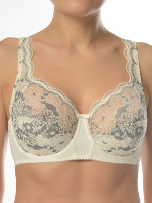 Комфортный бюсгальтер с мягкими чашками на косточках - 1212, Жемчужное Шампанское, 75-95 B-G