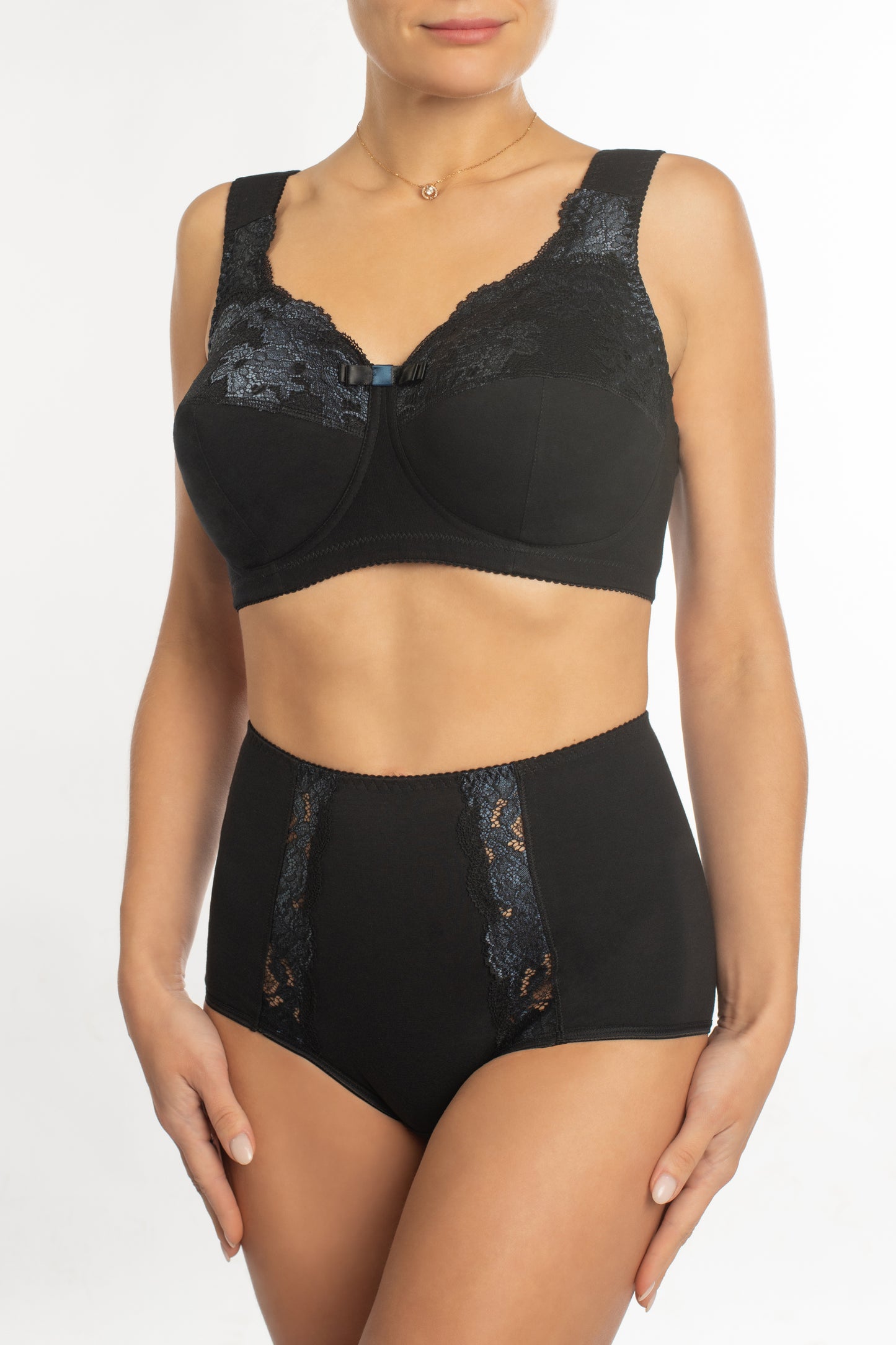 Smooth Sustainable High-Waist Cotton Briefs - 2915/C Moon Shining, 42-50