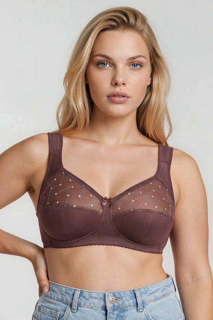 Unpadded Wireless Comfort Bra 1107 - Irish coffee (80-110 C-K)