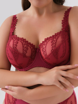 Бюстгальтер с полупоролоновыми чашками на косточках - 1109, Сангрия, 75-90 B-E