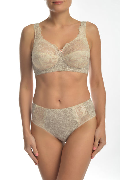 Комфортные хлопковые трусы со средней линией талии - 2934/G, Пион Меланж, 40-48