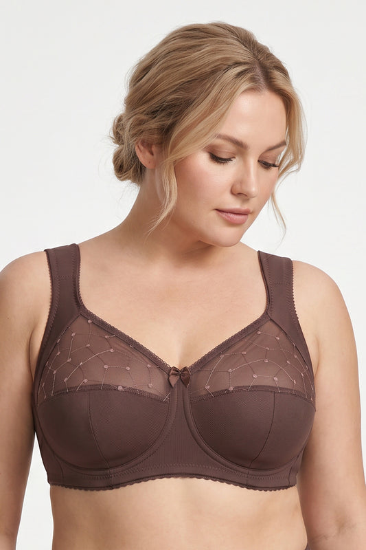 Unpadded Wireless Comfort Bra 1107 - Irish coffee (80-110 C-K)