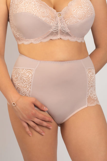 Комфортные трусы с высокой линией талии - 2916/M, Лотос, 40-50