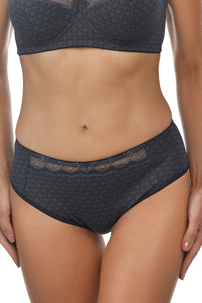 Sustainable Basic Mid-Waist Cotton Comfort Slip Panties - 2955/E Ashen Crystal, 40-50