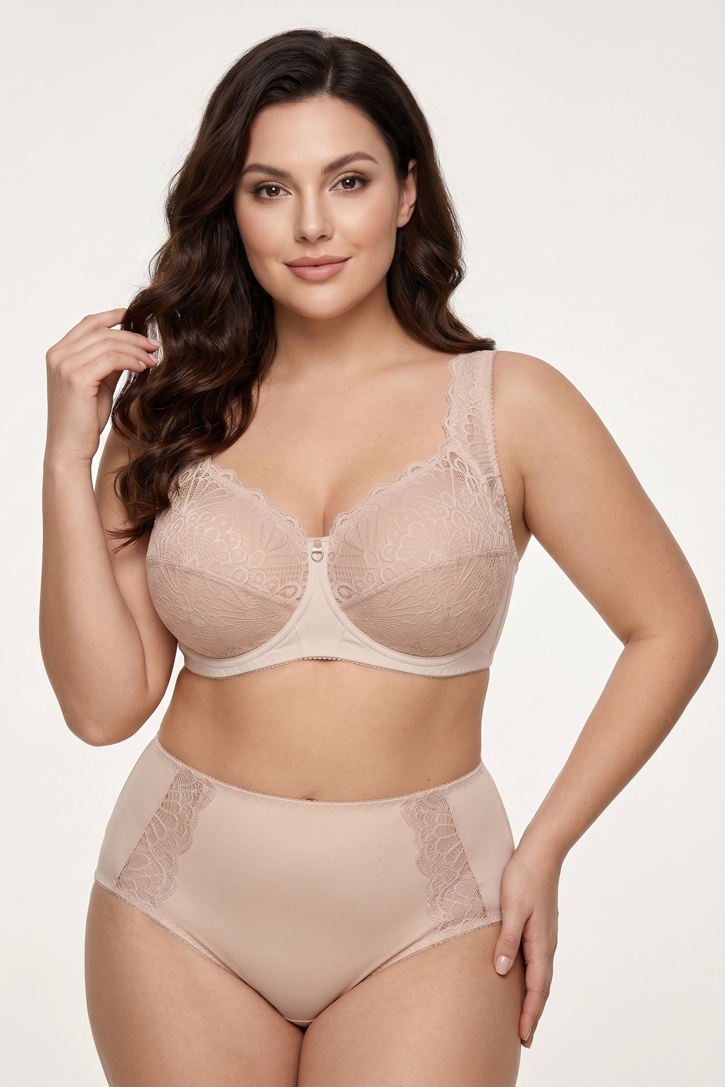 Extra Support Unpadded Underwired Soft Cup Comfort 1213 - Peony (75-105 B-K)
