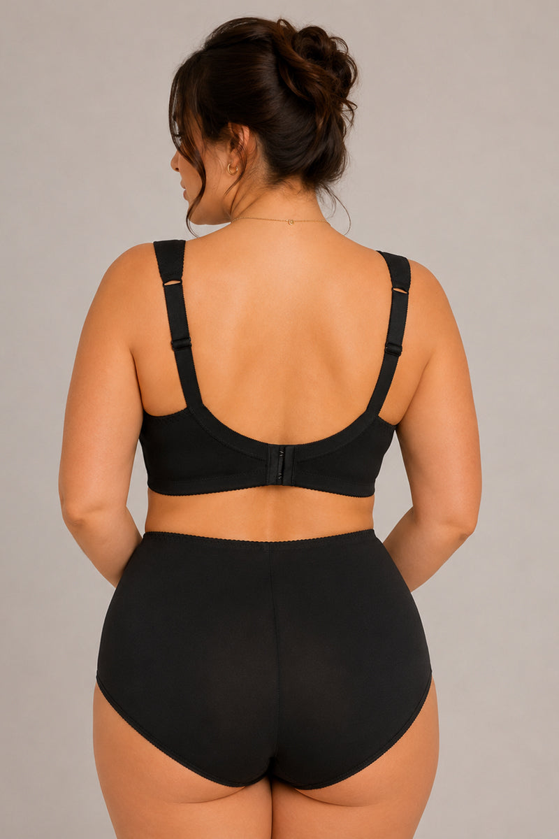 Sustainable Extra Support Unpadded Wireless Cotton Comfort Bra - 1104/C Moon Shining (75-125 B-K)
