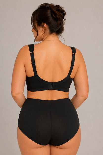 Sustainable Extra Support Unpadded Wireless Cotton Comfort Bra - 1104/C Moon Shining (75-125 B-K)