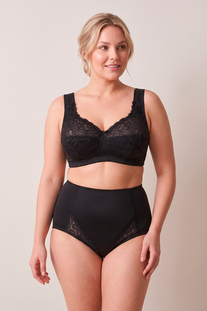 Unpadded Wireless Comfort Bra - 1105 Black, 75-110 B-K