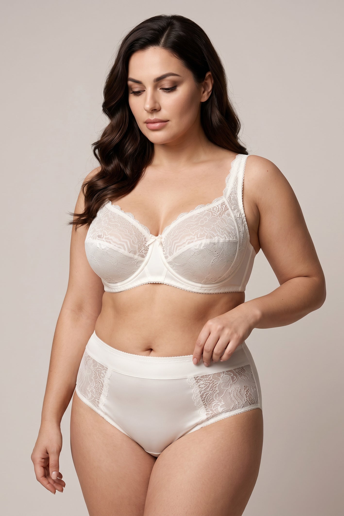 Unpadded Underwired Soft Cup Comfort Bra - 1212 White Nights, 75-95 B-G