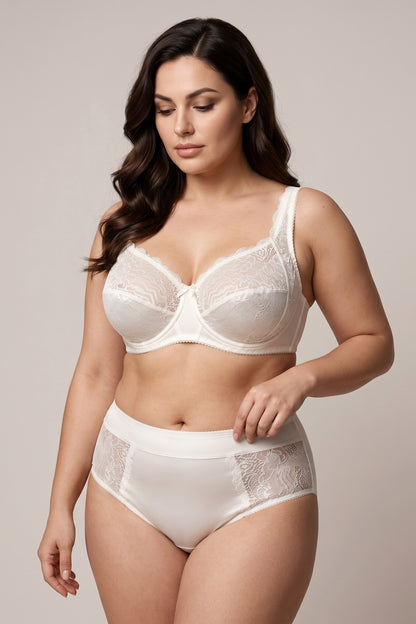 Unpadded Underwired Soft Cup Comfort Bra - 1212 White Nights, 75-95 B-G