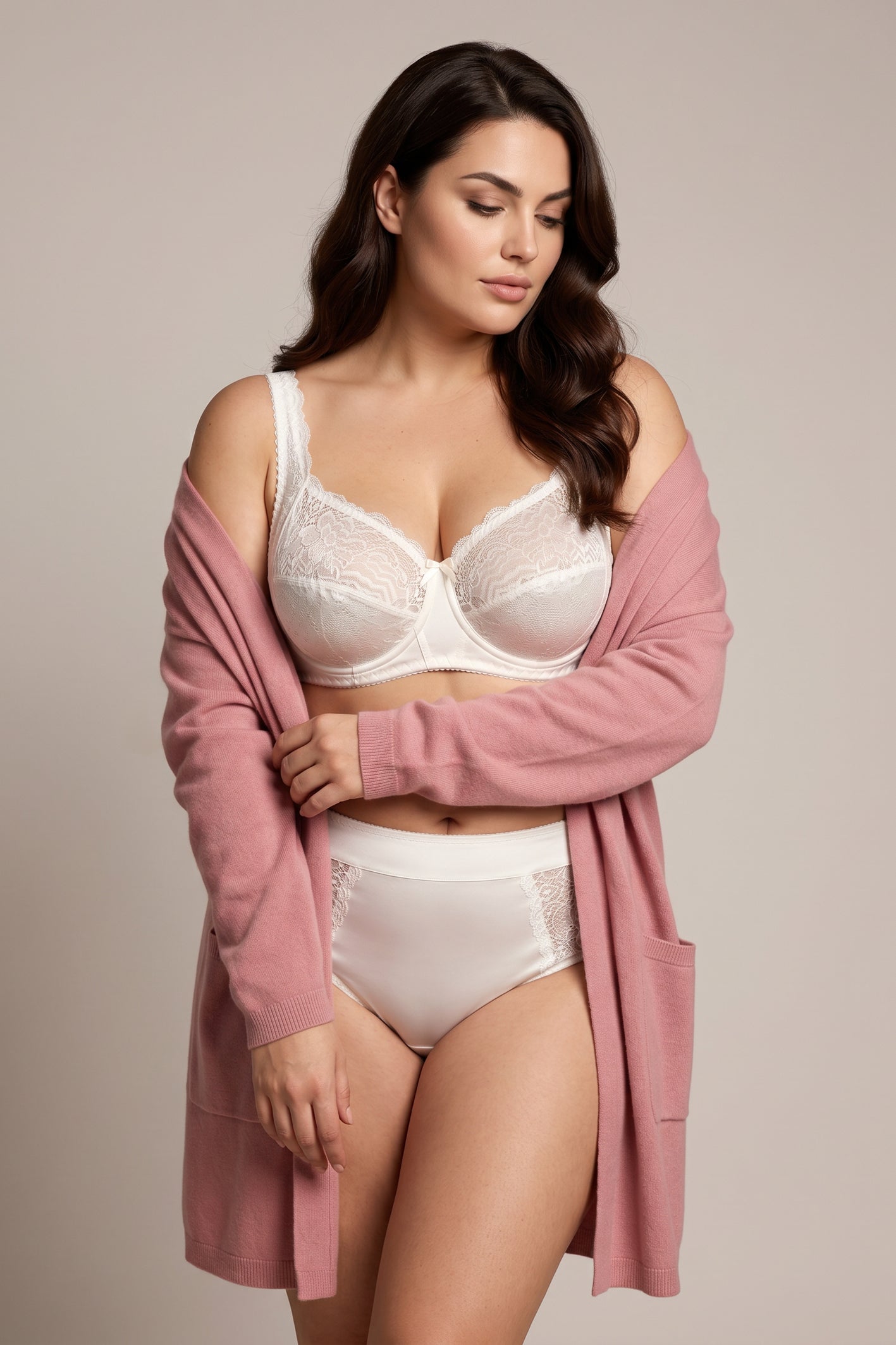 Unpadded Underwired Soft Cup Comfort Bra - 1212 White Nights, 75-95 B-G