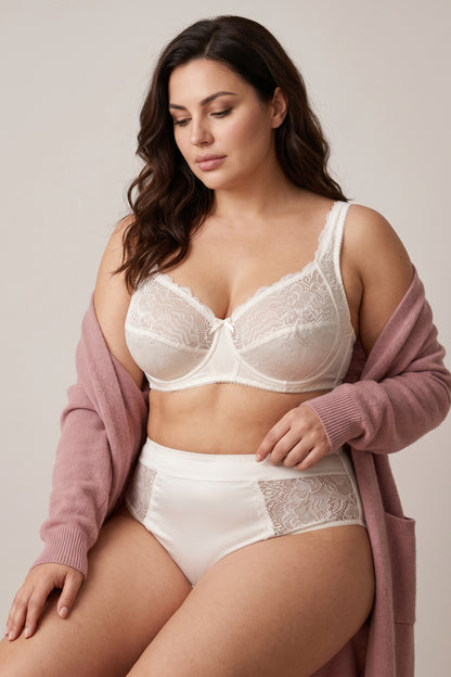 Unpadded Underwired Soft Cup Comfort Bra - 1212 White Nights, 75-95 B-G