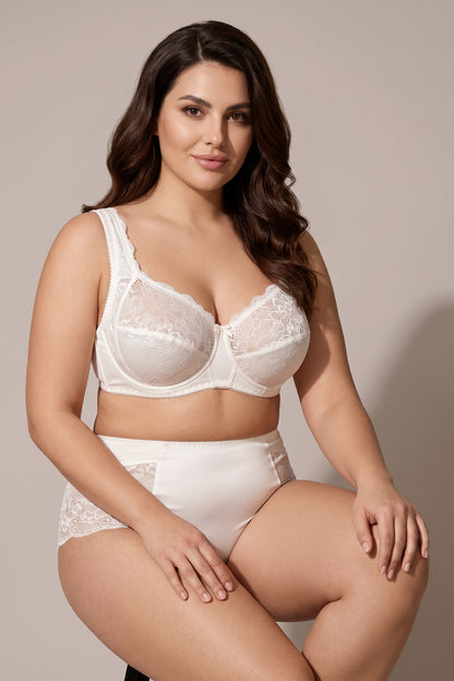 Extra Support Unpadded Underwired Soft Cup Comfort 1213 - White Nights (75-105 C-J)