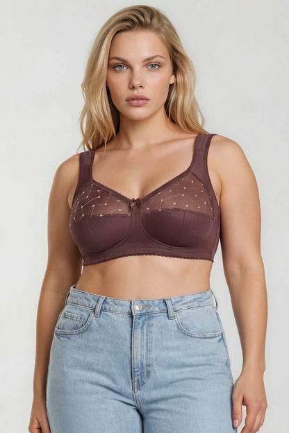 Unpadded Wireless Comfort Bra 1107 - Irish coffee (80-110 C-K)