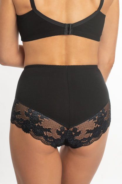 Sustainable High-Waist Cotton Briefs - 2911/C Moon Shining, 40-50