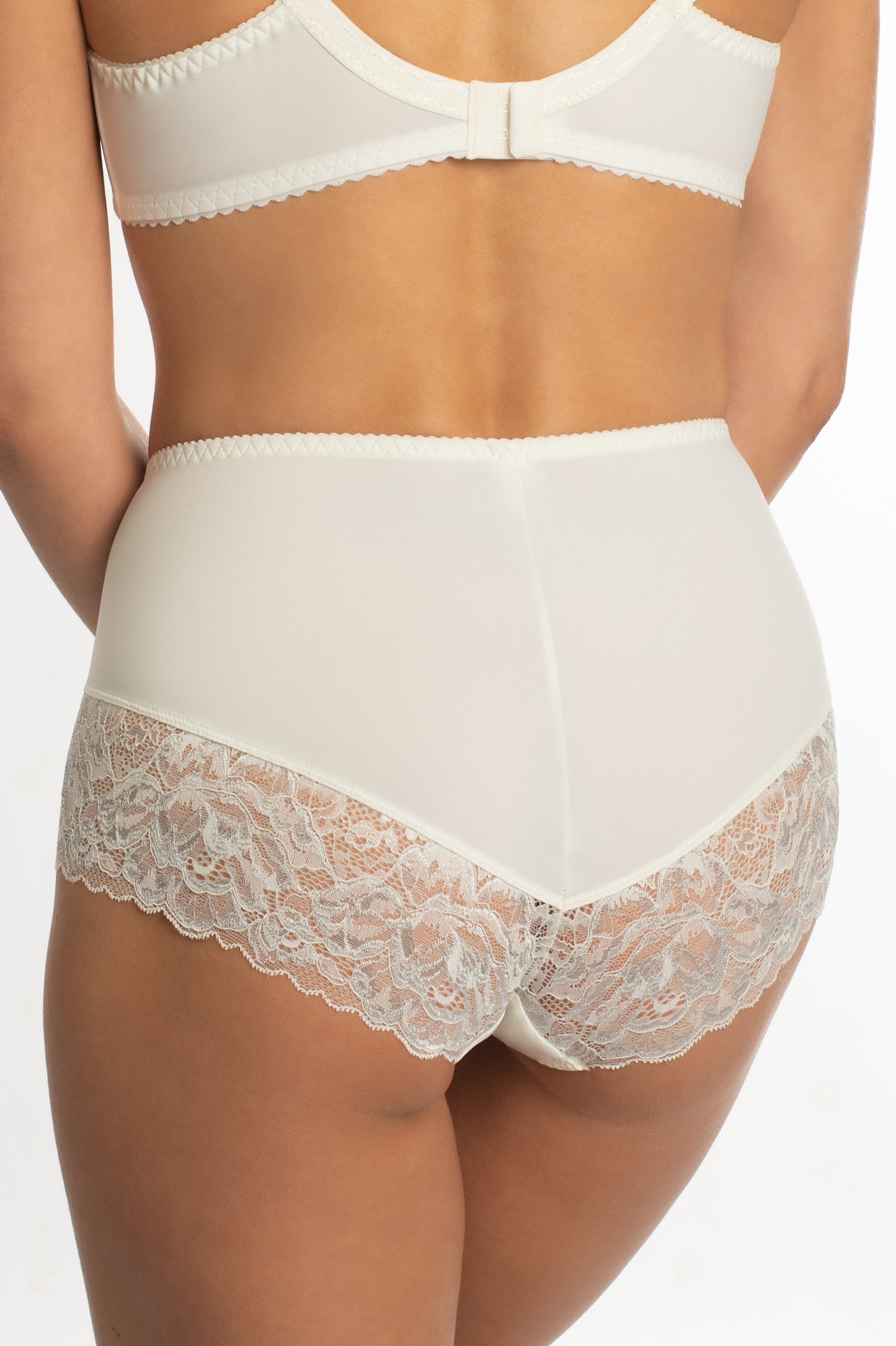 Комфортные  трусы со средней линией талии - 2911/M, Серебряный Дождь, 42-48