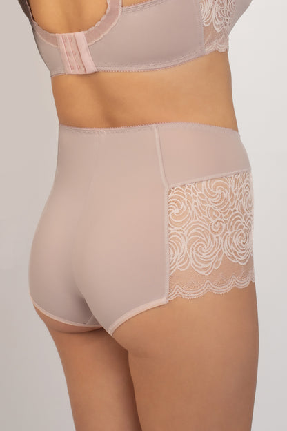 Комфортные трусы с высокой линией талии - 2916/M, Лотос, 40-50