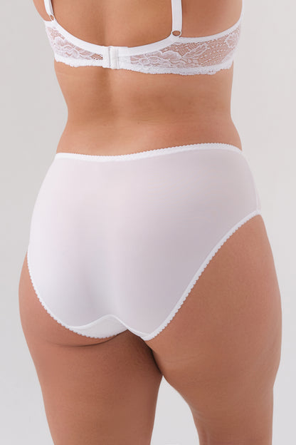 Комфортные трусы со средней линией талии - 29341/M, Белые, 38-46