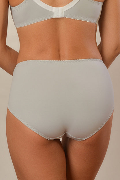 Трусы со средней линией талии из - 2963/M, Серые с белым, 42-48