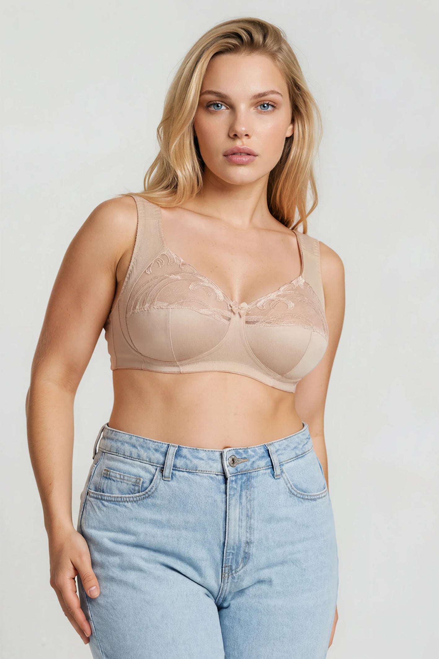 Unpadded Wireless Comfort Bra 1107 - Peony (80-115 C-M)