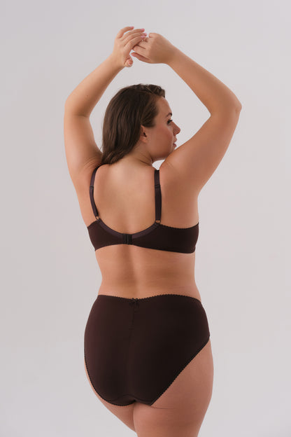 Бюстгальтер push-up с поролоновой чашкой на косточках - 1134, Шоколад, 70-90 A-E