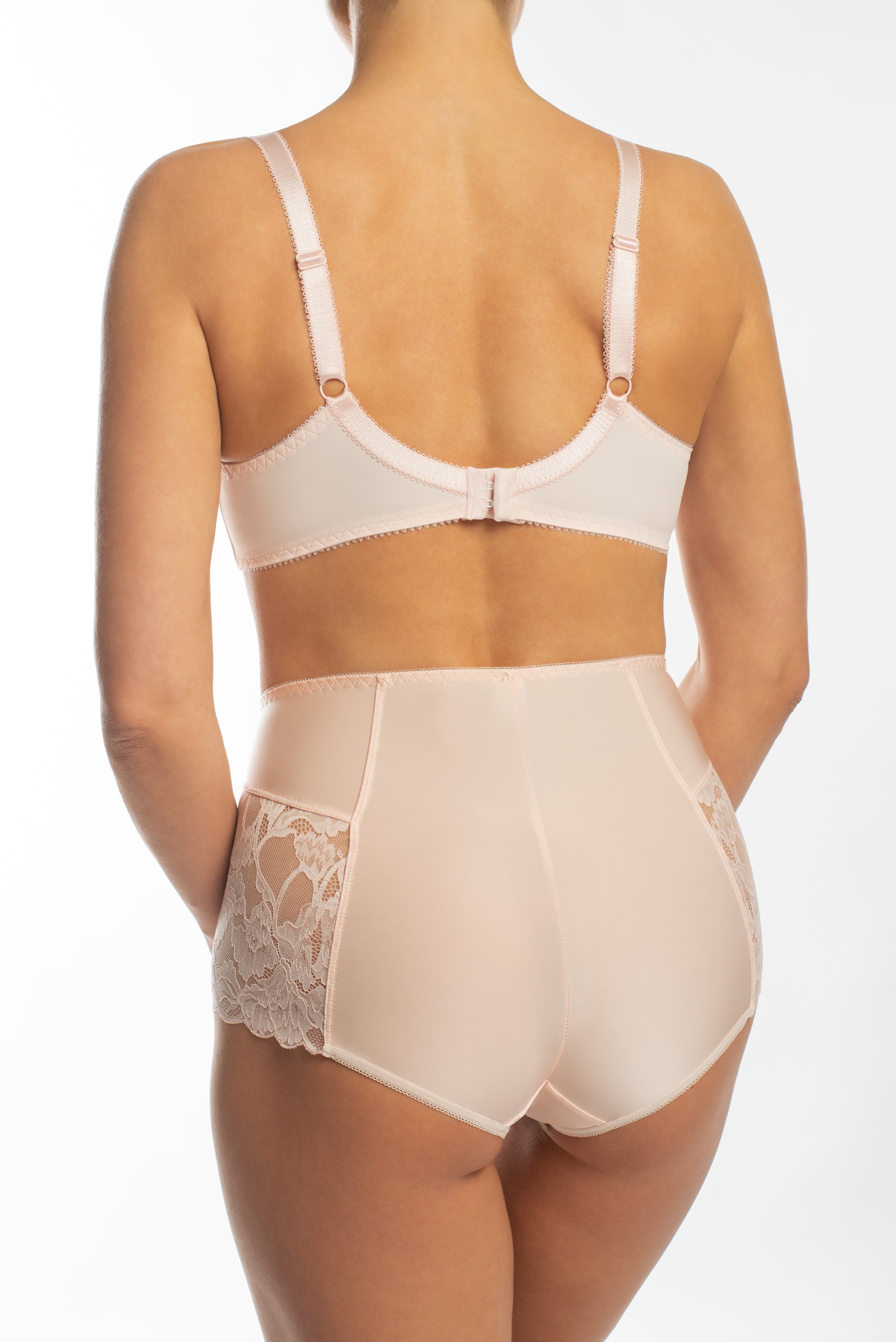Valmira Half-Padded Underwired Bra 1109 and High-Waist Comfort Panties 2916/M in color Camellia