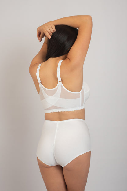 Apjoma mazinošs krūšturis bez stīpiņām ar aizdari priekšā - 1150, Balts, 90-135 B-L