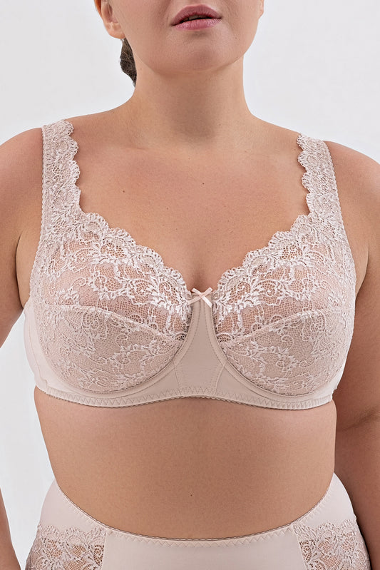 Unpadded Underwired Soft Cup Comfort Bra - 1212 Peony, 75-95 B-G